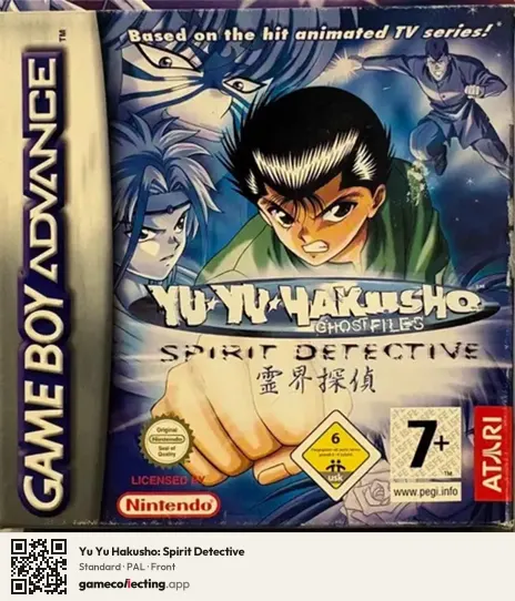 Yu Yu Hakusho: Spirit Detective Game Boy Advance, PAL box front
