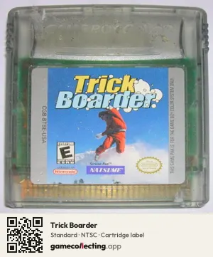 Trick Boarder Game Boy Color, NTSC cartridge label