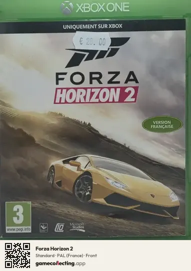 Forza Horizon 2 Xbox One, France box front