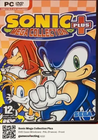 Sonic Mega Collection Plus Computer, France box front