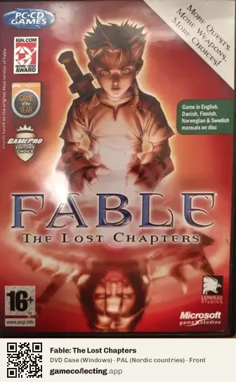 Fable: The Lost Chapters Computer, Nordic countries box front