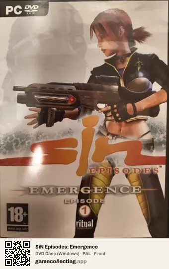 SiN Episodes: Emergence Computer, PAL box front