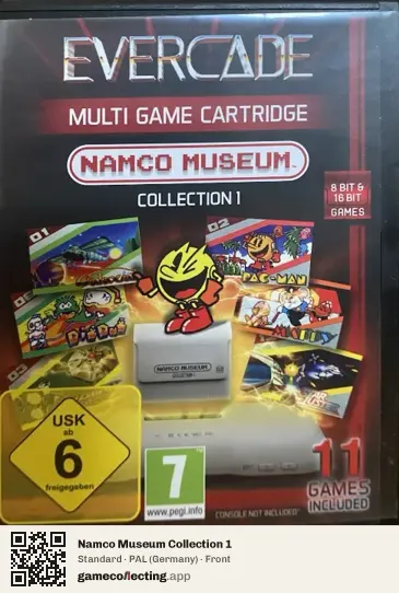 Namco Museum Collection 1 Evercade, Germany box front