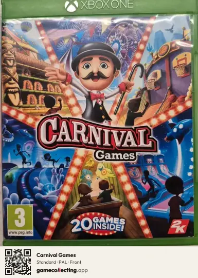 Carnival Games Xbox One, PAL box front
