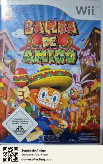 Samba de Amigo Nintendo Wii, PAL box front