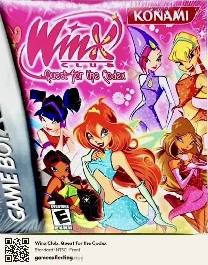Winx Club: Quest for the Codex Game Boy Advance, NTSC box front