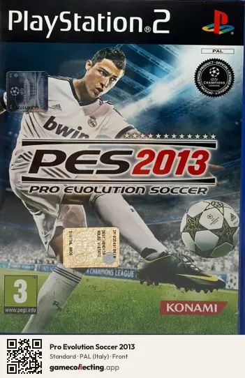 Pro Evolution Soccer 2013 PlayStation 2, Italy box front