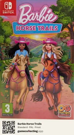 Barbie Horse Trails Nintendo Switch, PAL box front