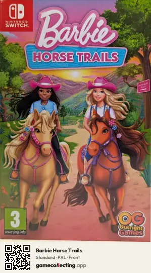 Barbie Horse Trails Nintendo Switch, PAL box front
