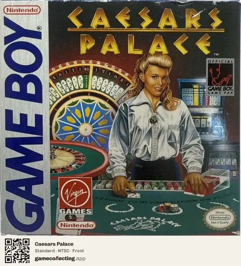 Caesars Palace Game Boy, NTSC box front