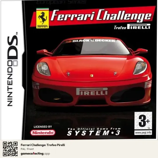 Ferrari Challenge: Trofeo Pirelli Nintendo DS, PAL box front