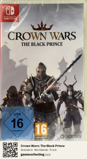 Crown Wars: The Black Prince Nintendo Switch, Worldwide box front