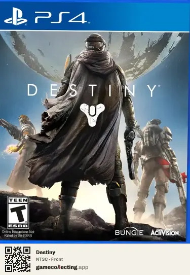 Destiny PlayStation 4, NTSC box front