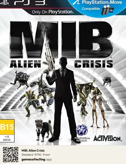 MIB: Alien Crisis PlayStation 3, NTSC box front