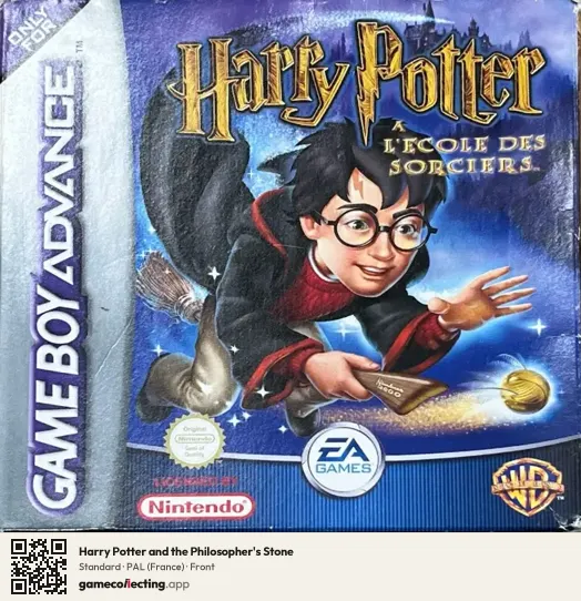 Harry Potter and the Philosopher's Stone Game Boy Advance, France box front