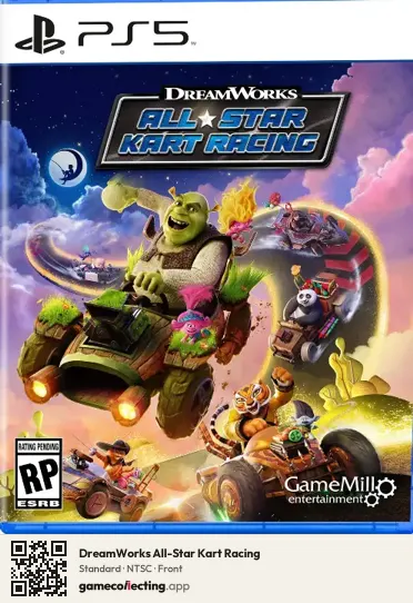 DreamWorks All-Star Kart Racing PlayStation 5, NTSC box front