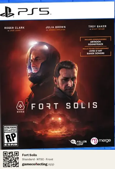 Fort Solis PlayStation 5, NTSC box front