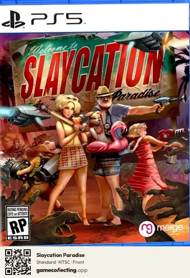 Slaycation Paradise PlayStation 5, NTSC box front