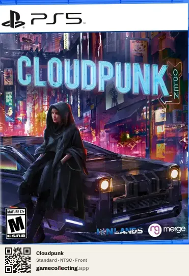 Cloudpunk PlayStation 5, NTSC box front