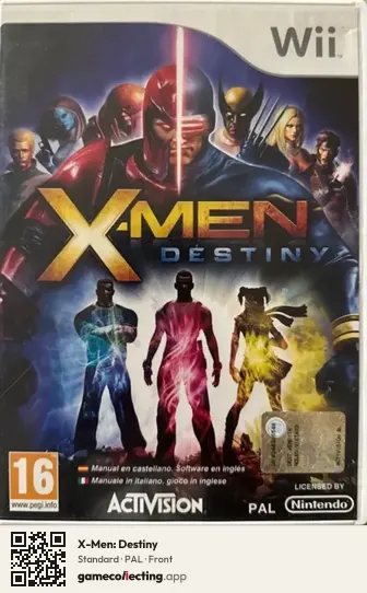 X-Men: Destiny Nintendo Wii, PAL box front