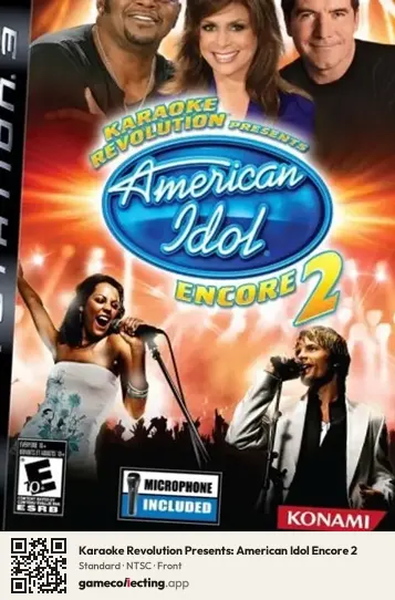Karaoke Revolution Presents: American Idol Encore 2 PlayStation 3, NTSC box front