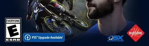 Monster Energy Supercross 6, the ESRB box on its front