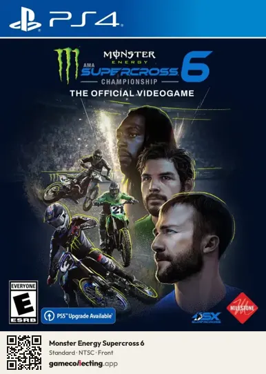 Monster Energy Supercross 6 PlayStation 4, NTSC box front