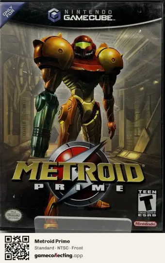 Metroid Prime Nintendo GameCube, NTSC box front