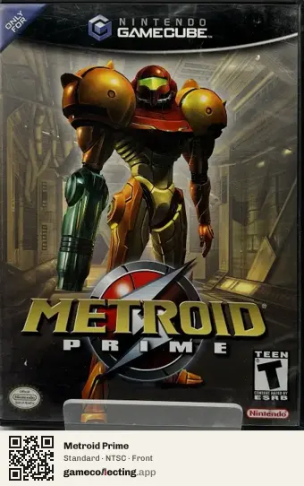 Metroid Prime Nintendo GameCube, NTSC box front