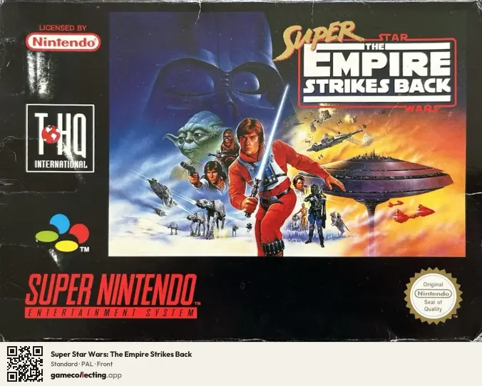 Super Star Wars: The Empire Strikes Back Super Nintendo Entertainment System, PAL box front