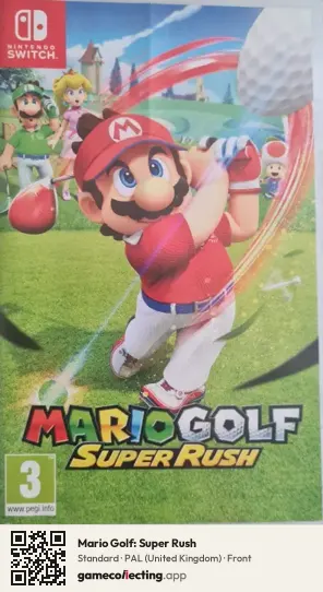 Mario Golf: Super Rush Nintendo Switch, United Kingdom box front