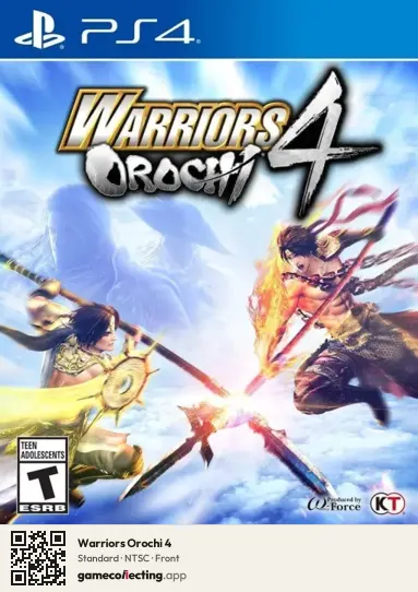 Warriors Orochi 4 PlayStation 4, NTSC box front