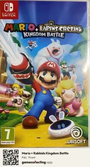 Mario + Rabbids Kingdom Battle Nintendo Switch, PAL box front