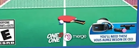 VR Ping Pong Pro, the ESRB box on its front