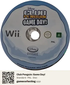 Club Penguin: Game Day! Nintendo Wii, PAL disc