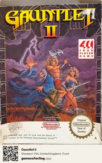 Gauntlet II Nintendo Entertainment System, United Kingdom box front