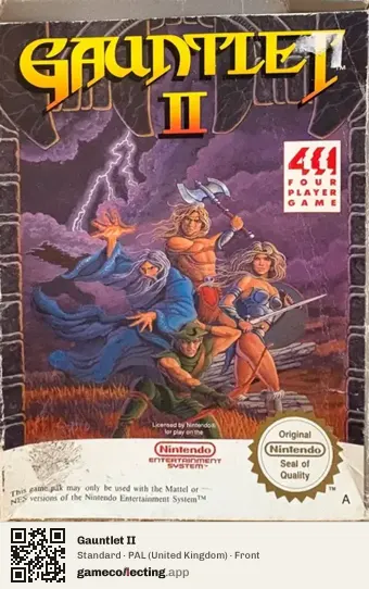 Gauntlet II Nintendo Entertainment System, United Kingdom box front