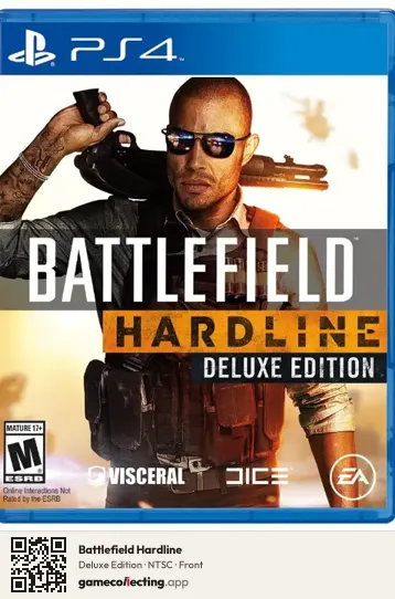 Battlefield Hardline PlayStation 4, NTSC box front