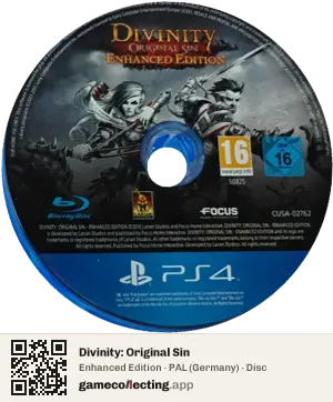 Divinity: Original Sin PlayStation 4, PAL disc