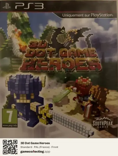 3D Dot Game Heroes PlayStation 3, France box front