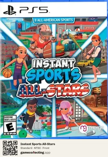 Instant Sports All-Stars PlayStation 5, NTSC box front