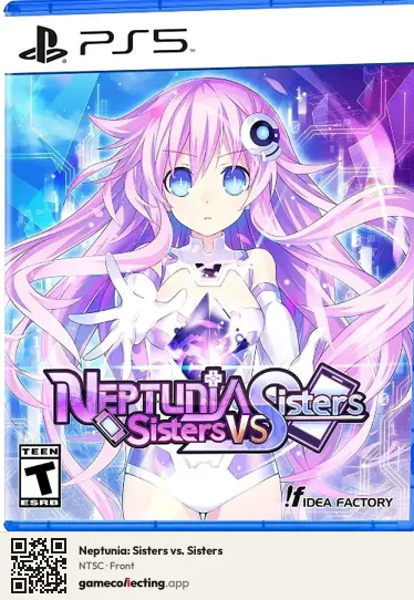 Neptunia: Sisters vs. Sisters PlayStation 5, NTSC box front