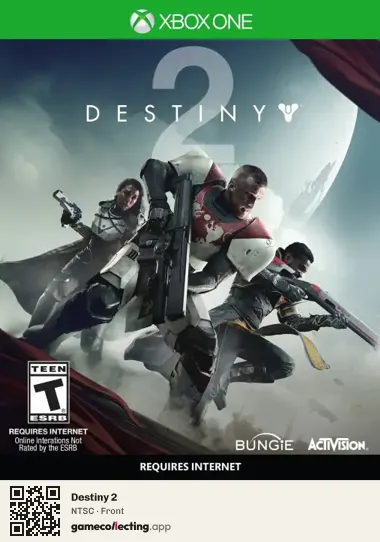 Destiny 2 Xbox One, NTSC box front