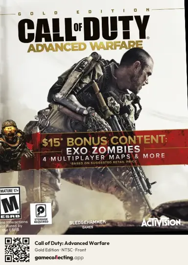 Call of Duty: Advanced Warfare Xbox 360, NTSC box front