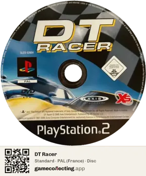 DT Racer PlayStation 2, PAL disc