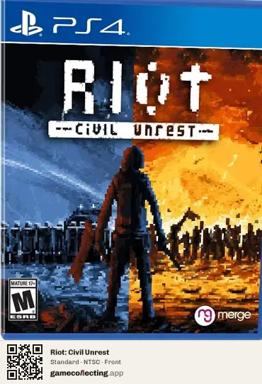 Riot: Civil Unrest PlayStation 4, NTSC box front
