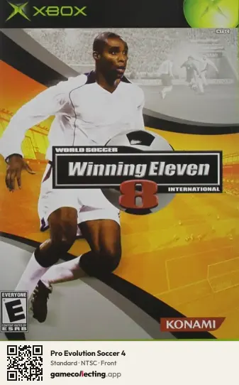Pro Evolution Soccer 4 Xbox, NTSC box front
