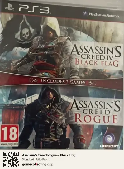 Assassin's Creed Rogue & Black Flag PlayStation 3, PAL box front