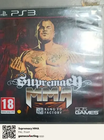 Supremacy MMA PlayStation 3, PAL box front