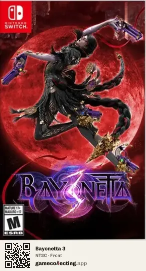 Bayonetta 3 Nintendo Switch, NTSC box front